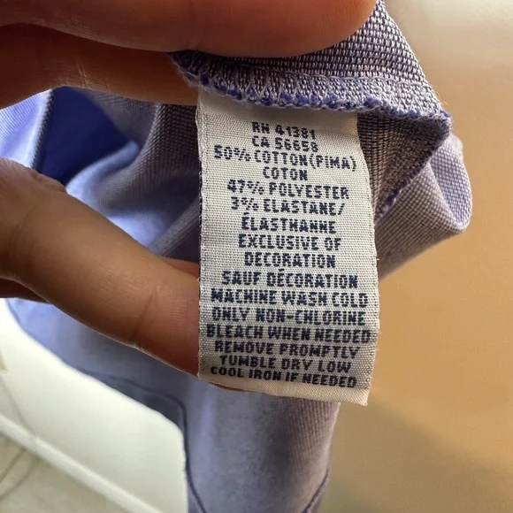 Ralph Lauren Blue Polo Shirt XL Ptp 23 - Picture 5 of 9